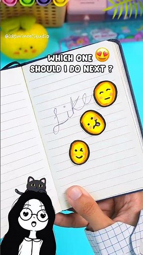 I made DIY EMOJI Sticker🙀💗 How to make stickers #sticker #howto #shorts #diy #emoji
