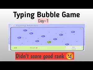 Typing master 10 bubbles game/ Typing master 10 mai bubbles game