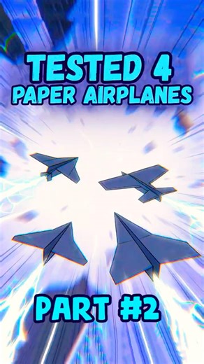 4 Paper Airplanes ! Which One Flies Best? ✈️