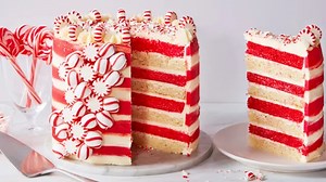 Our Candy Cane Cake Is Red, White & Everything Right