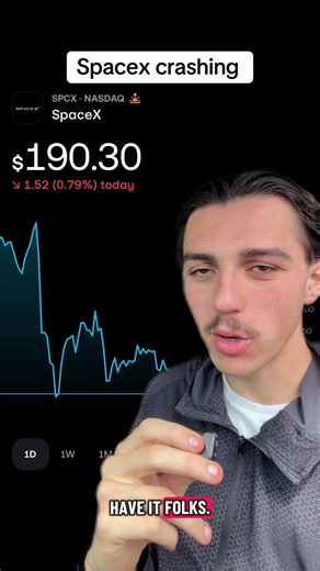 NFA. Buy whatever stocks you deem worthy! Spacex is dipping from ath let it bleed #stocks #nasdaq #finacialliteracy #personalfinance #stockmarket