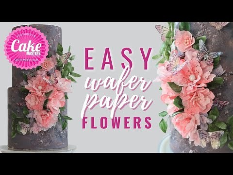 How to make wafer paper flowers for cakes