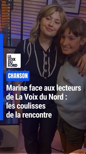 🎤 Marine était à La Voix du Nord ce jeudi matin : un moment inoubliable pour ses fans ! 📰 À lire demain dans le journal. | La Voix du Nord