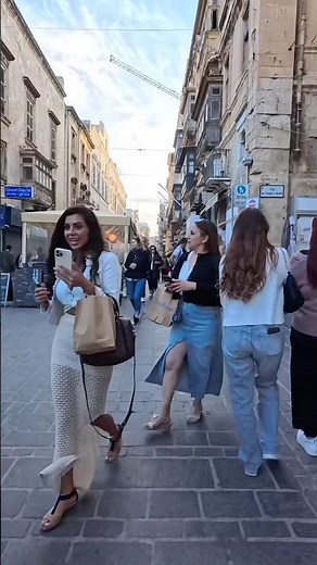 Merchants Street Valletta Malta 🇲🇹 | Historic Walking Tour in 4K #Shorts