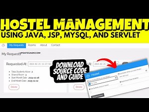 Hostel management System in JSP | JSP PROJECT |