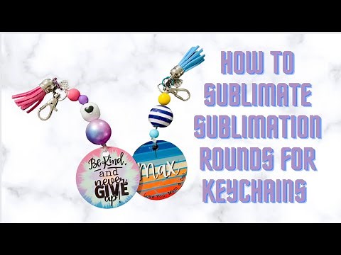 How to do Sublimation keychain round blanks tutorial