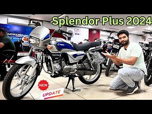 Hero Splendor Plus Silver New Model 2024 On Road Price Features Mileage Review ! Splendor Bike New