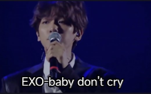 【4K舞台】EXO的baby don t cry神级现场
