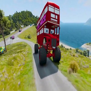 7.2K views · 45 reactions | Big & Small:McQueen and Mater VS Bumblebee Transformer ZOMBIE slime Apocalypse in BeamNG.drive part 9 | Beamng Game | Facebook