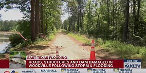 Roads, structures, dam damaged in Woodville following storm, flooding