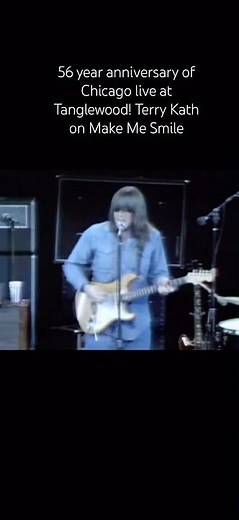 56 year anniversary of Chicago live at Tanglewood! Terry Kath on Make Me Smile #shorts #terrykath