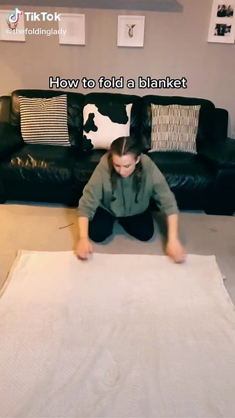 Organized Folding Technique for Blankets