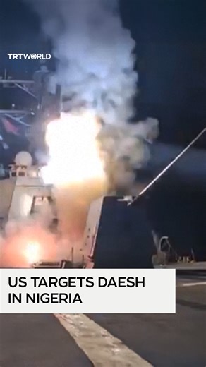 TRT World on Instagram: "The US launched missile strikes against Daesh targets in northwest Nigeria on December 25, President Donald Trump announced, claiming the group has been targeting Christians."