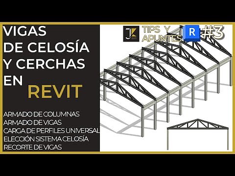 REVIT | Apuntes y tips | Nº3 - Cómo crear cercha o sistema de vigas de celosías