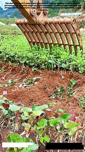 Precision Farming with Excavator | Smart Soil Clearing Process