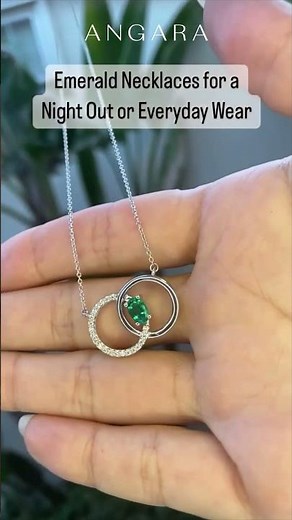 Emerald Necklaces for Your AM to PM Looks💚✨ | Emerald Jewelry | Angara Jewelry