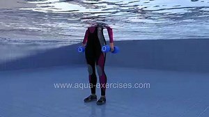 Aqua Dumbbells Skier Swing
