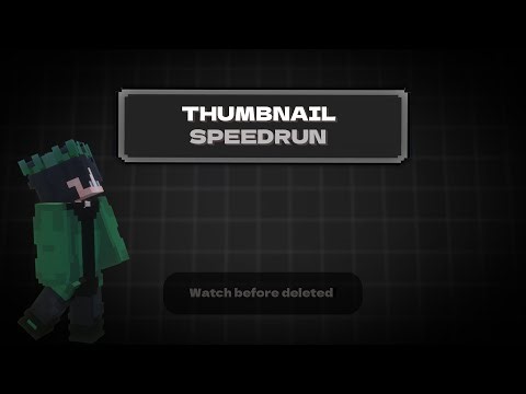 Speedrunning a Minecraft Thumbnail in Photopea