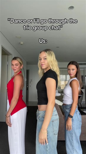 Tag your trio 😅 #fyp #dance #groupchat