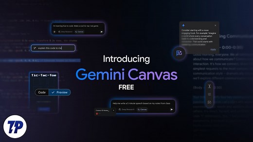 How to Use Gemini Canvas for Free - TechPP