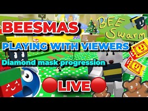 🔴LIVE🔴 PLAYING WITH VIEWERS TO HELP WITH BEESMAS🎄 Bee Swarm Simulator