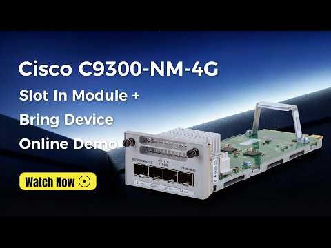 Cisco 9300 Network Module Setup (C9300-NM-4G) #Cisco #module #switch #Networking #test #fyp
