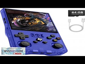 R36MAX Retro Gaming Console 4.0 Inch Handheld Game Console with 64GB Classic