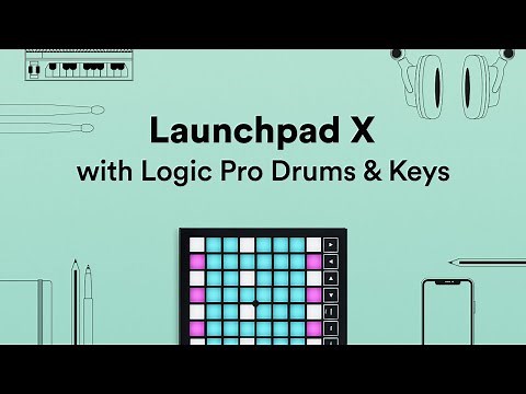 Launchpad X with Logic Pro - Drums and Keys // Novation