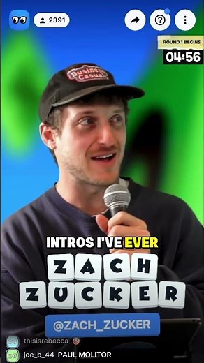 The best intro Zach Zucker has never gotten