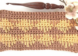 Spike Crochet Stitch Photo & Video Tutorial - Nana's Crafty Home