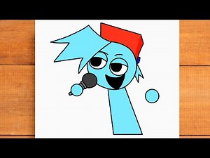 How to draw Boyfriend Friday Night Funkin VS Sprunki Wenda VS Gray BF & GF mod Incredibox Sprunki