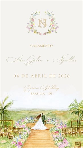 Como Criar um Vídeo de Save the Date com Aquarela