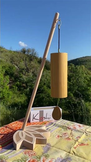 Koshi Ignis – Element Feuer Klangspiel mit Lotusblumen-Ständer 🔥 | Meditation & Energie