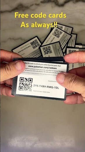 Pokémon code cards