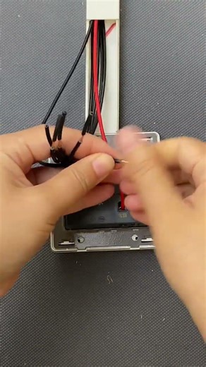 Concealed wiring with four switches and one control is very convenient. #ElectricianWiring #virl