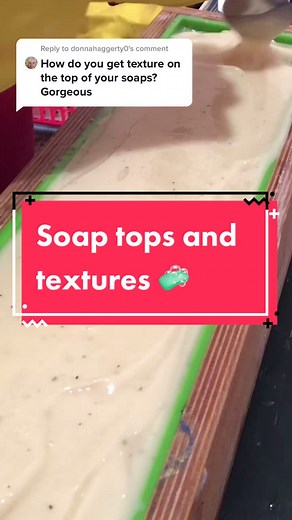 Reply to @donnahaggerty0 try creating with folks, spoons, bubble wrap, chopsticks, oh my.Be creative to find your signature #soaptops #wetsoap