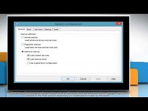How to boot Windows® 8.1 in Safe Mode using MSCONFIG