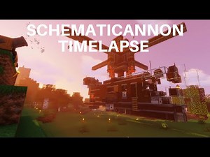 Create Mod 0.4 - Survival Schematicannon Helicopter Timelapse