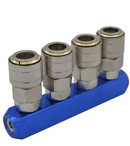 [Hot Item] Metal Air Piping Quick Coupler One Touch Pneumatic Tube Connector Fitting