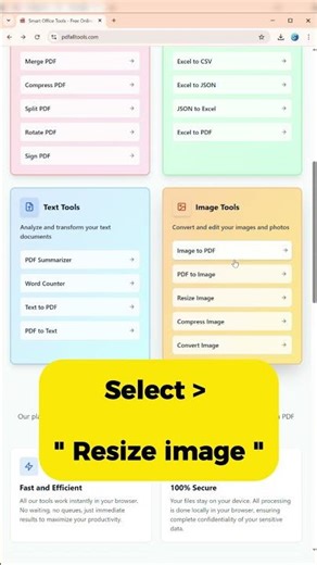 How to easily resize an image ? #freeonlinetools #image #tools