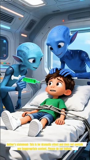 Friendly Aliens Treating a Human Child | Cute Sci-Fi Medical Animation Scene #viral #foryou #cartoon