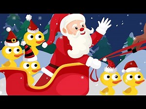 Five Little Ducks | Christmas Ducks Song | Ducks Santa Song | Kids Songs & Nursery Rhymes
