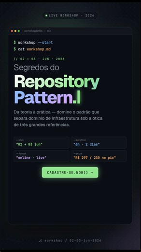 Aprenda Repository Pattern do jeito certo em 2 dias #php #designpatterns