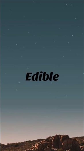 Edible Meaning in English | Definition, Pronunciation, Sentences & Examples #shots #english