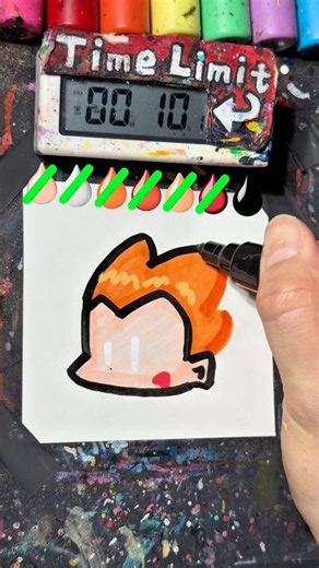 Drawing Pico in 40Sec (FNF)
