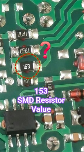 153 SMD Resistor Value #electricalengineering #smdresistor