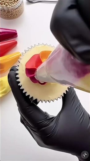 Tri Color Cup Cake Rose| Amazing Rose Flower Cupcake