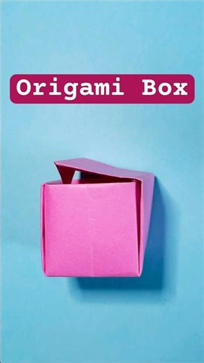Made this cute origami box with a secret lid ✨ #shorts #origami #viral