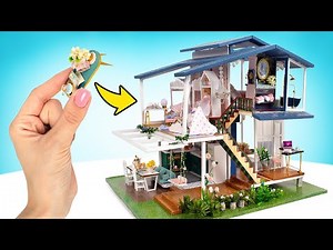 How To Build Luxurious Two-Story Villa | Dollhouse Kit
