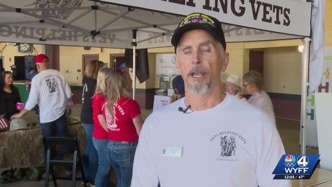 Veterans Day celebration held at Fluor Field